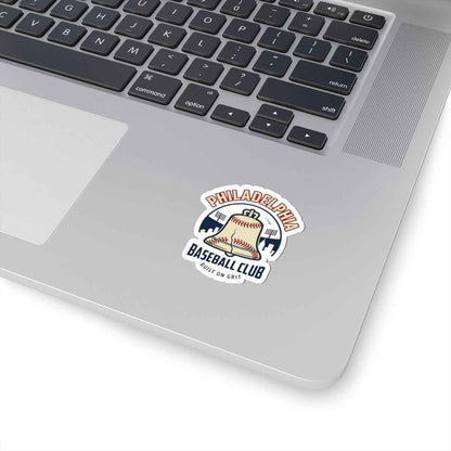 Philadelphia Baseball Club Kiss-Cut Stickers | vintage script, city pride