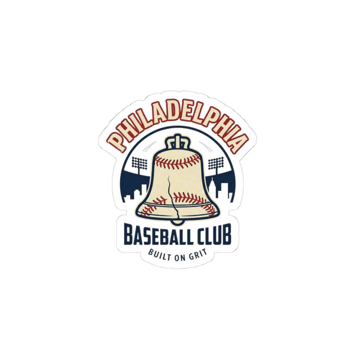 Philadelphia Baseball Club Kiss-Cut Stickers | vintage script, city pride