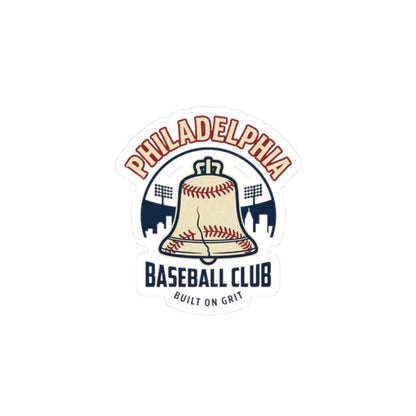 Philadelphia Baseball Club Kiss-Cut Stickers | vintage script, city pride