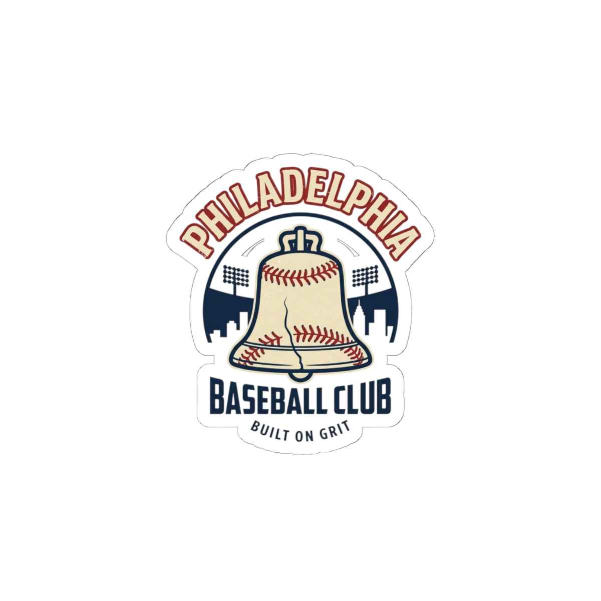 Philadelphia Baseball Club Kiss-Cut Stickers | vintage script, city pride
