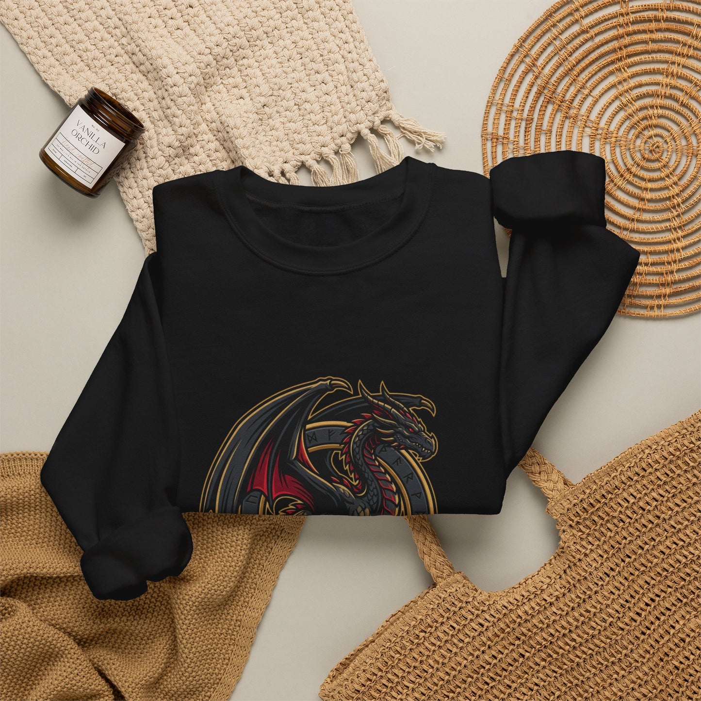 Dragonborn Sweatshirt | dragon, fantasy art, mythical creature