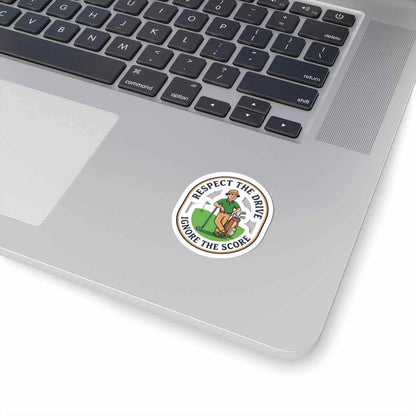 Respect The Drive, Ignore The Score Sticker | Golf, Bogey, Retro Country Club