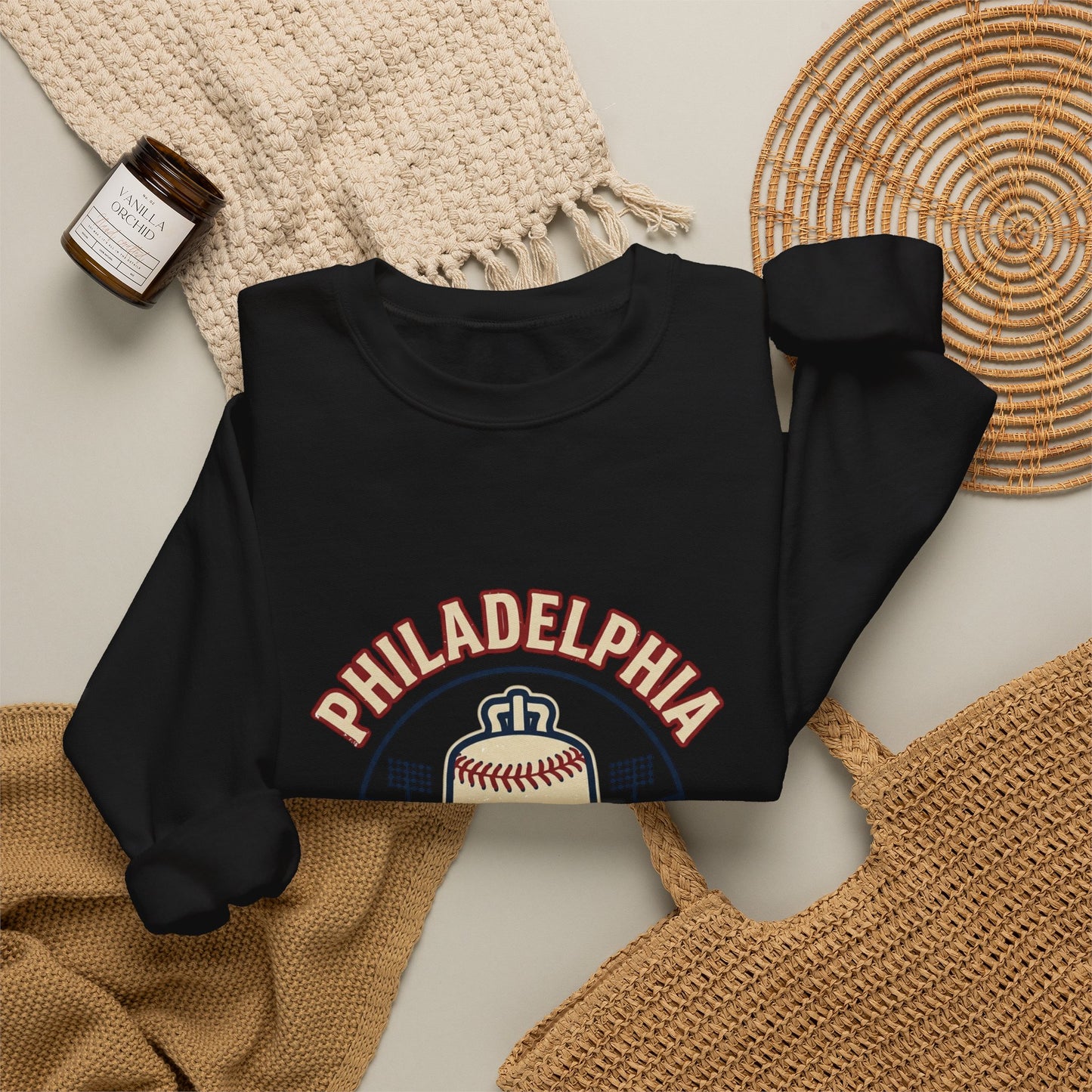 Philadelphia Baseball Club Crewneck Sweatshirt | Vintage Script, City Pride