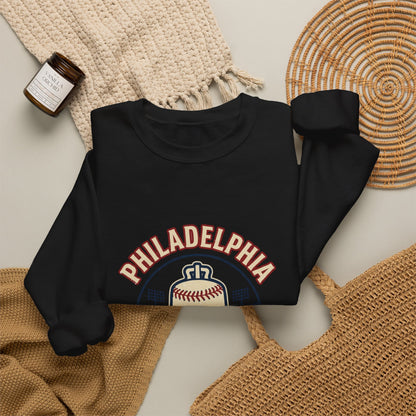 Philadelphia Baseball Club Crewneck Sweatshirt | Vintage Script, City Pride