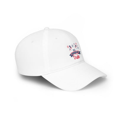 All American Dude Baseball Cap — Patriotic 4th of July Low Profile Hat