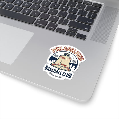 Philadelphia Baseball Club Kiss-Cut Stickers | vintage script, city pride